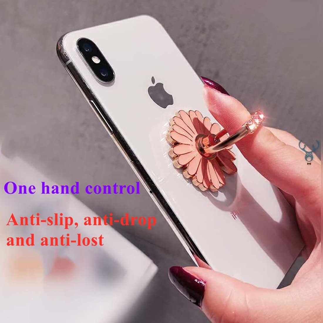 Ailifly Metal Phone Ring Stand - Cute Pattern Grip Holder