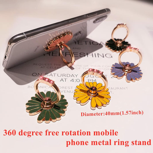 Ailifly Metal Phone Ring Stand - Cute Pattern Grip Holder