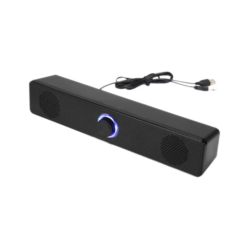 Redragon GS560 Adiemus RGB USB Desktop Soundbar, 2.0 Channel Computer Speaker with Dynamic Lighting Bar Audio-Light Sync/Display
