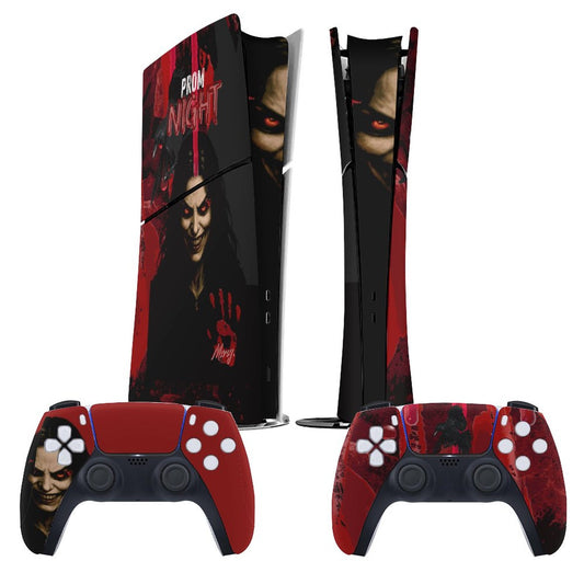 Console Skin Kit – Queen of the Scream – Compatible with PlayStation 5 Slim Digital Edition