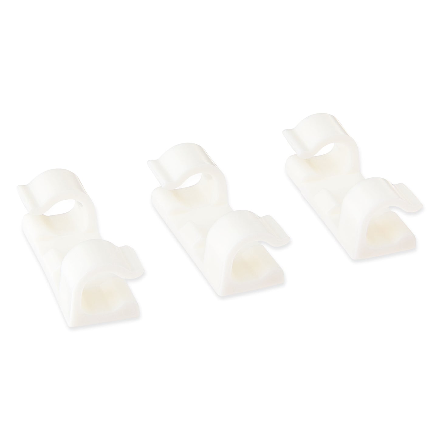 Peel and Stick Adhesive Cable Management Clips, 24 Count