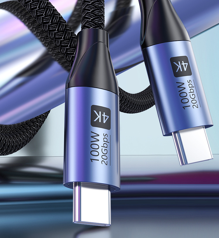 USB-C to USB-C Charging Cable – 100W High-Speed Data Transfer