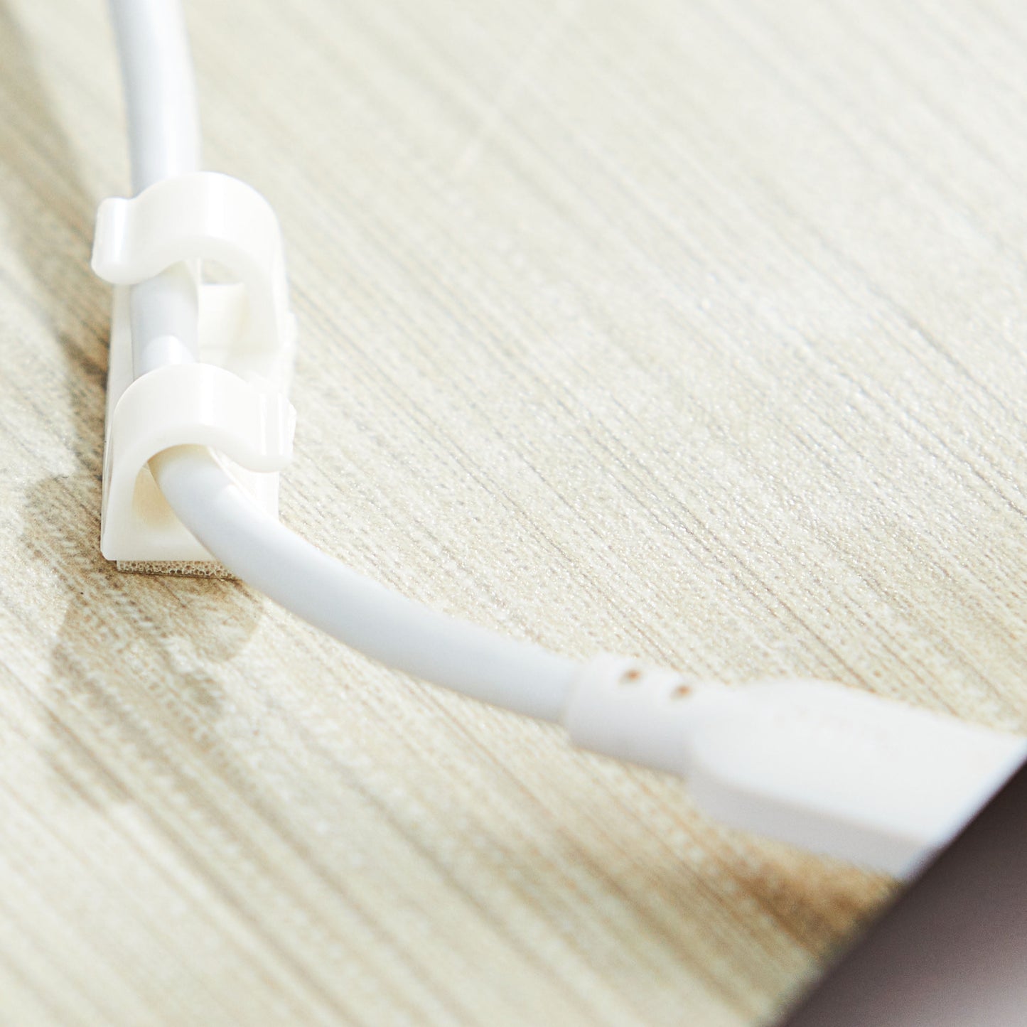 Peel and Stick Adhesive Cable Management Clips, 24 Count