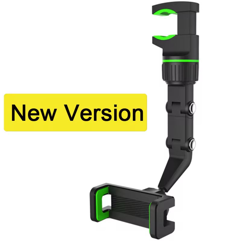 Auto Rearview Mirror Car Phone Holder 360° Rotating Cellphone Mount Stand Support in Car for Iphone 13 12 Car Mobile Clip Bracke