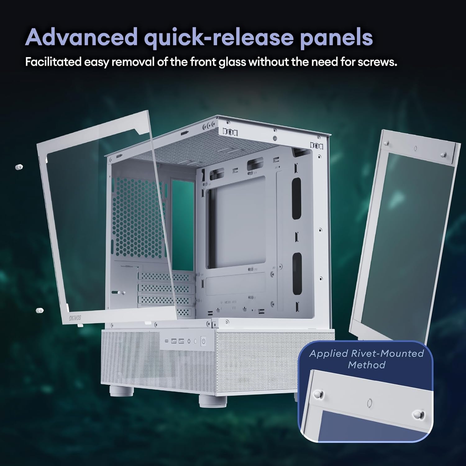 Aqua 3, Micro ATX Case, MATX PC Case with 3 X 120Mm 3-Pin ARGB Fan Pre-Installed