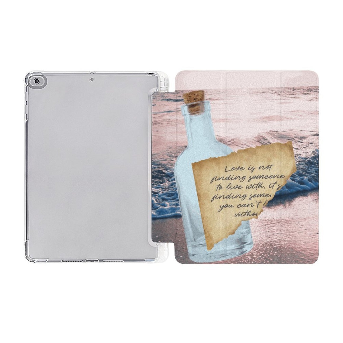 Tablet Case with Pencil Holder – Written in the Tide