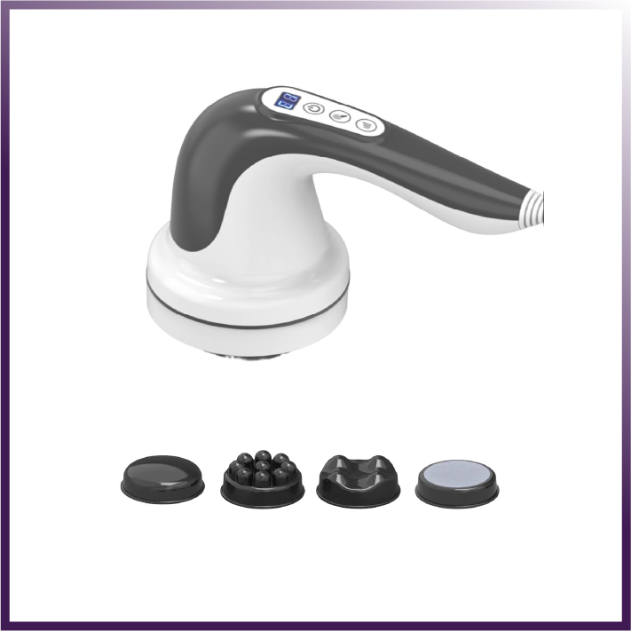 Cellulite Body Sculpting Massager – 4-Head Vibration, Portable Pain & Cellulite Relief Tool