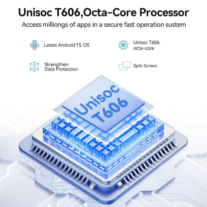 Android 15 Tablet,10 Inch Android Tablet,128Gb+8Gb+1Tb Expand,5G Wifi,Octa-Core,Unisoc T606 Cpu,7000Mah,Bluetooth 5.0,GPS,13MP+8MP Dual Camera,Face Unclock,Hd Display,Touchscreen,Tablet with Keyboard