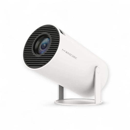 4K Portable Projector: Android 11, Dual WiFi, 260ANSI, 180° Flexible