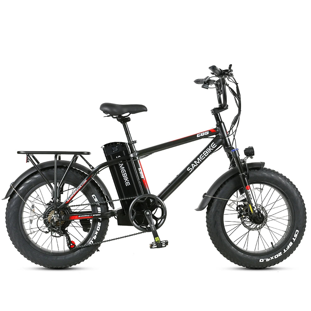 [USA Direct]  XWC05 13Ah 48V 750W 20*4.0 Inches Electric Bike Smart Bike 60-80Km Mileage Max Load 100-150Kg with EU Plug Dual Dics Brake