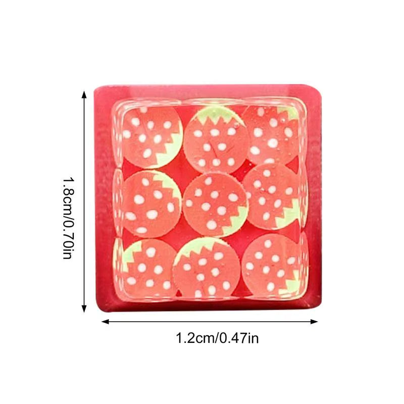 Cute Keycaps for Mechanical Keyboard Cute Keycaps Candy Fruit Keycaps Decorative Computer Accessories Fruit Key Caps Enhance