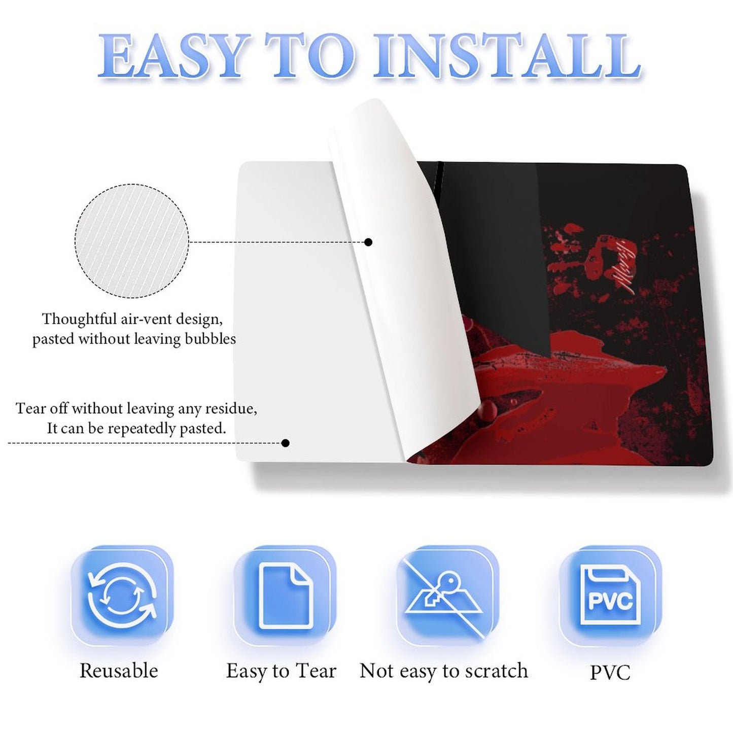 Console Skin Kit – Queen of the Scream – Compatible with PlayStation 5 Slim Digital Edition