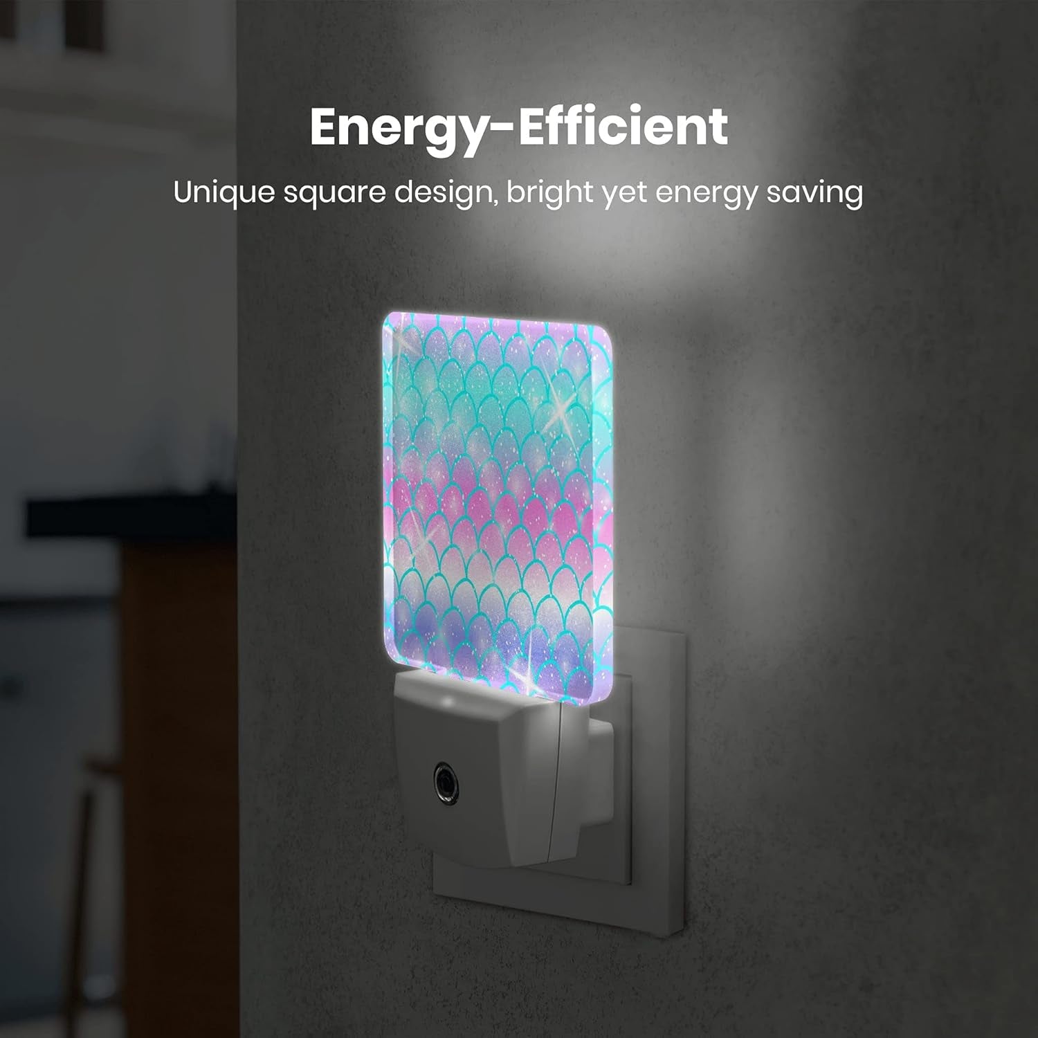 Night Light Plug-In Dusk to Dawn Smart Sensor White Led Nightlight for Bedroom Bathroom Kitchen Hallway Stairs Energy Efficient Decor Desk Lamp