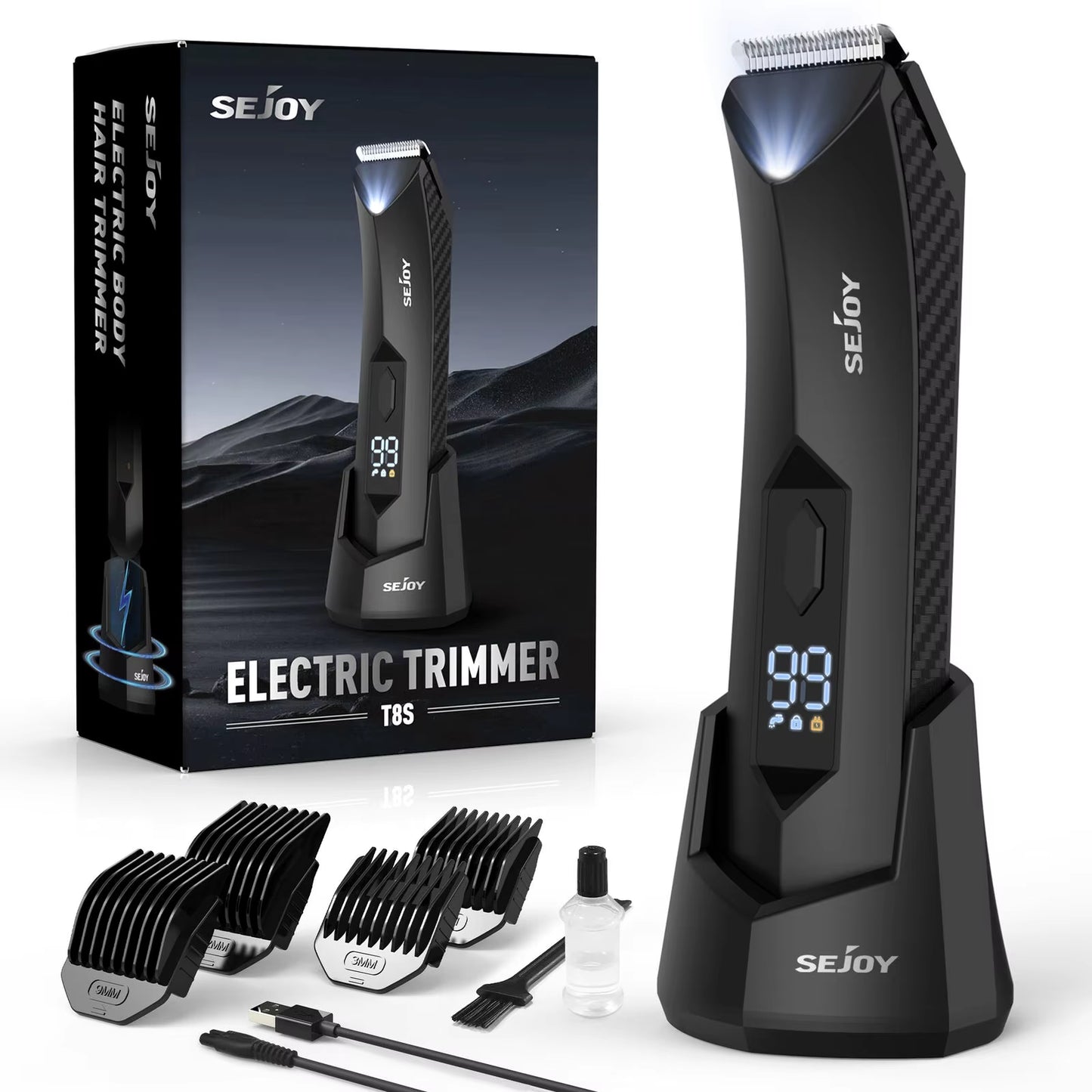 Professional Hair Clippers for Men Electric Men Pubic Hair Trimmer Groin Body Hair Ball Shaver Clipper