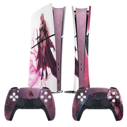 Console Skin Kit – Starborn Fury – Compatible with PS5 Slim Digital Edition