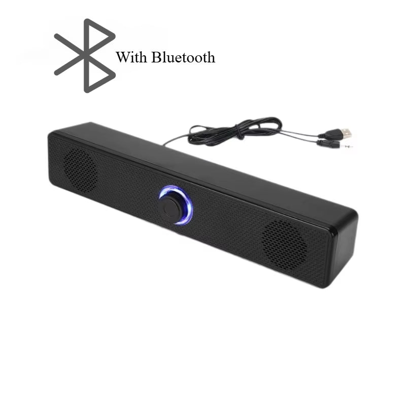 Redragon GS560 Adiemus RGB USB Desktop Soundbar, 2.0 Channel Computer Speaker with Dynamic Lighting Bar Audio-Light Sync/Display