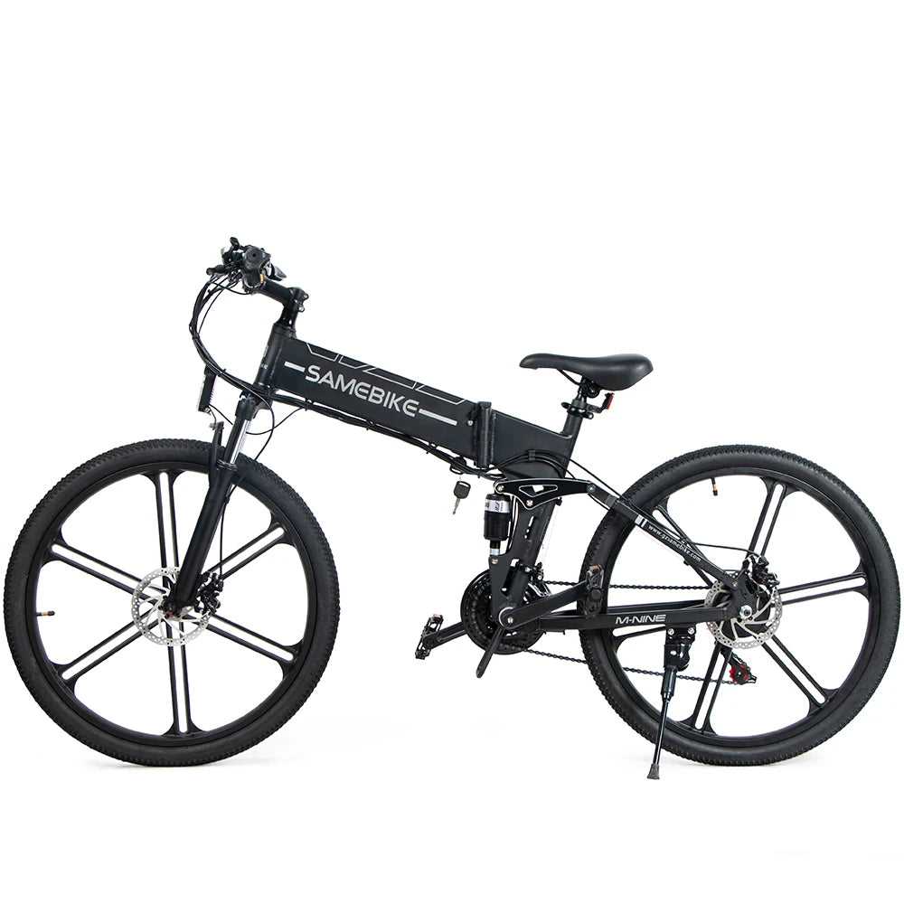 [UK Direct]  LO26-II 10Ah 48V 500W 26 Inches Moped Electric Bike Smart Folding Bike 80Km Mileage Max Load 100-150Kg with EU Plug Dual Dics Brake