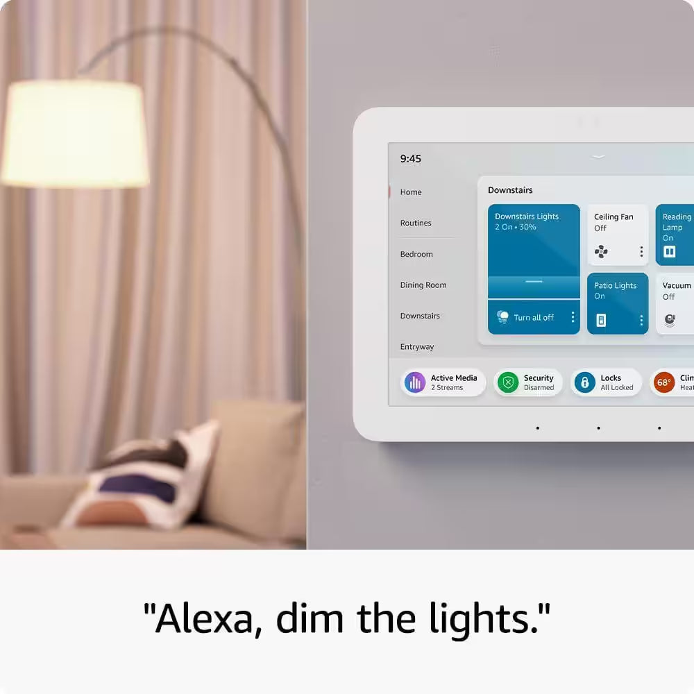 Echo Hub 8 In. Smart Home Control Panel with Alexa Compatible with over 140,000 Devices
