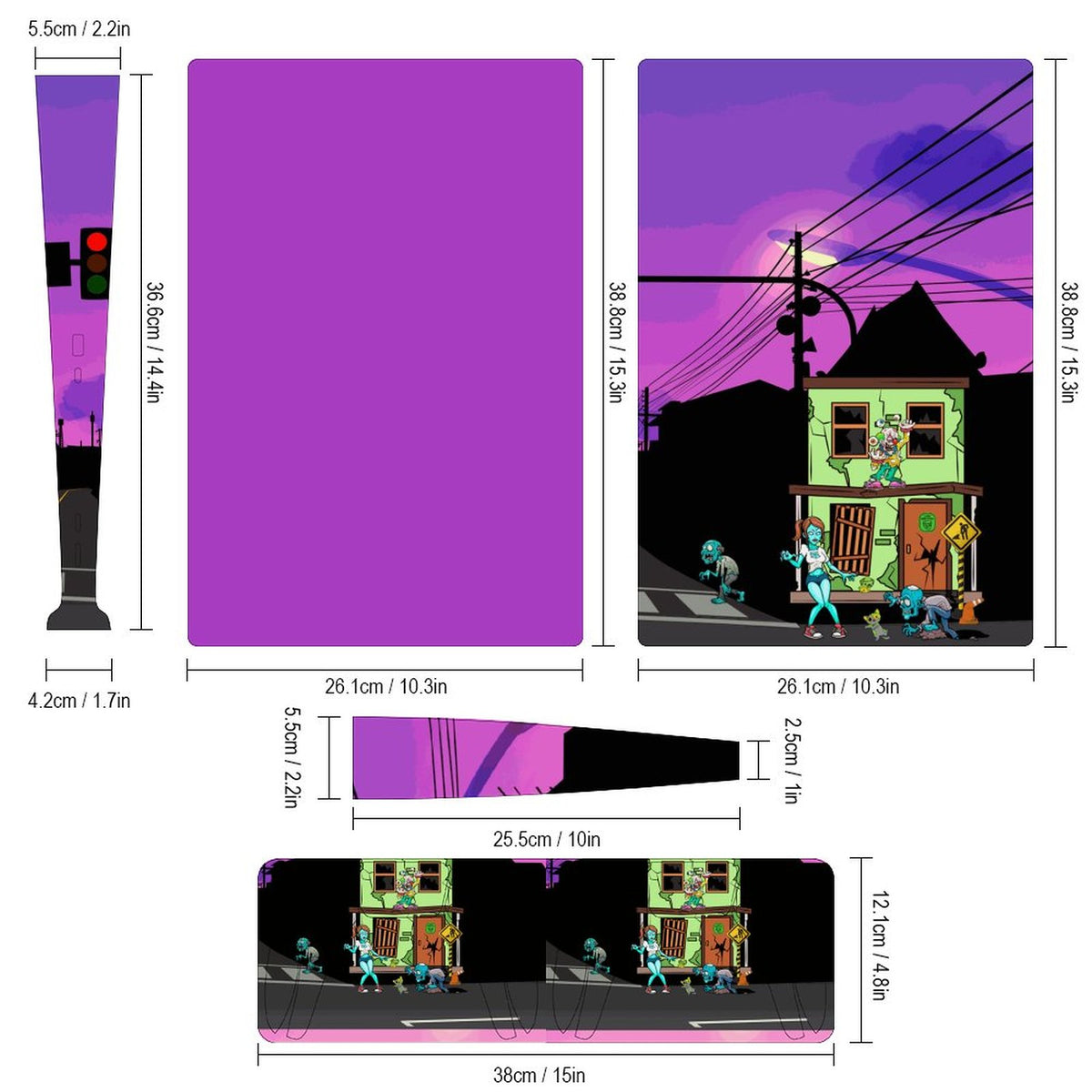 Console Skin Kit – Dead End – Compatible with PlayStation 5 Digital Edition