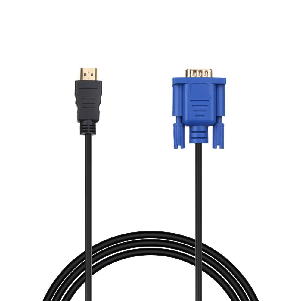 1.8M 6FT High Definition Multime -Compatible to VGA Cable Male to Video for HDTV PC Laptop Video Cable Adapter Support 1080P