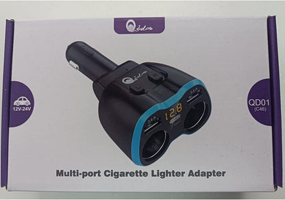 Cargador De Carro Adaptador 2 Socket 2.4A 2 Usb Coche Para Phone Tablet