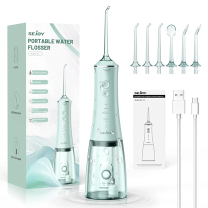 Oral Irrigator USB Rechargeable Water Flosser Portable Dental Water Jet 280ML Water Tank Waterproof Teeth Cleaner for Oral