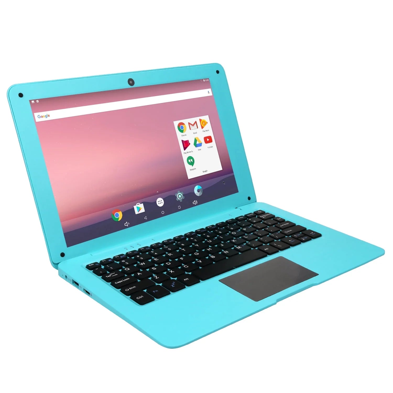 Laptop Computer-10.1" Inch Kids Laptop Powered by Android 7.1.1 OS, 2Gb Ram +32Gb, Bluetooth, Wi-Fi- Blue