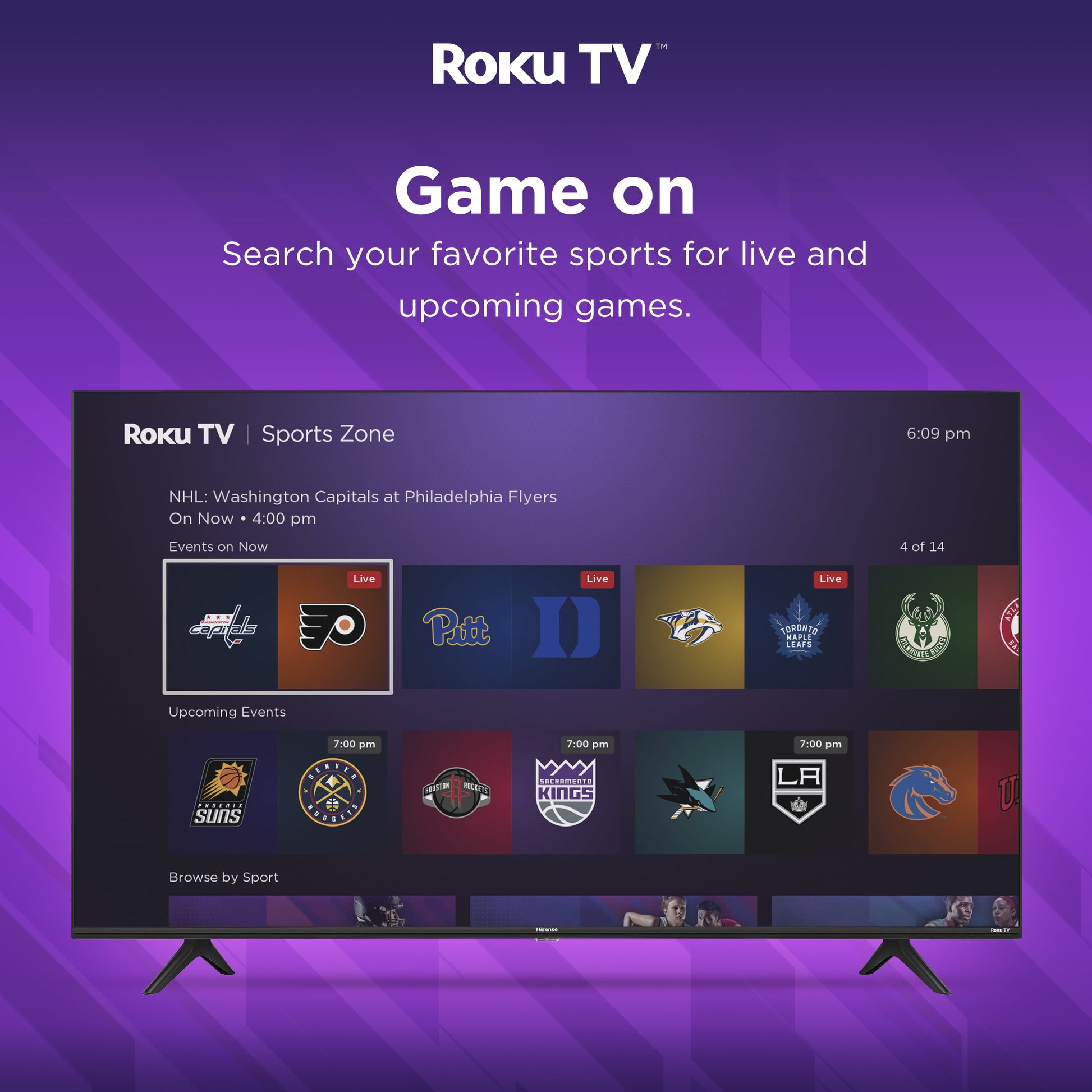 32-Inch Class H4 Series HD Roku Smart TV (32H4030F3) - 720P HD LCD Screen, LED TV, DTS Trusurround Sound, Motion Rate 120, Gmaing Mode