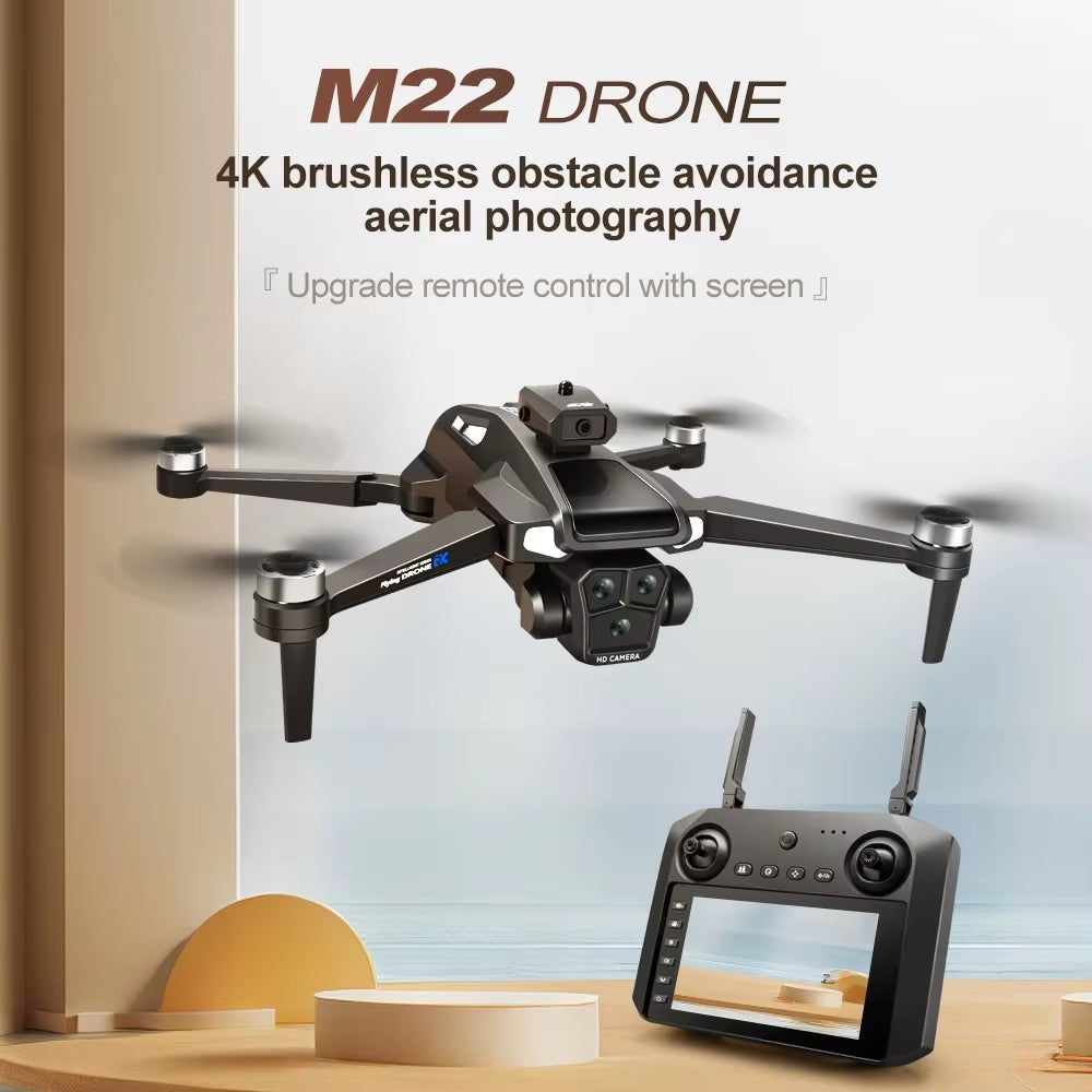 M22 MAX 5G WiFi Drone with Dual 4K/6K Cameras: Foldable, Brushless, Optical Flow