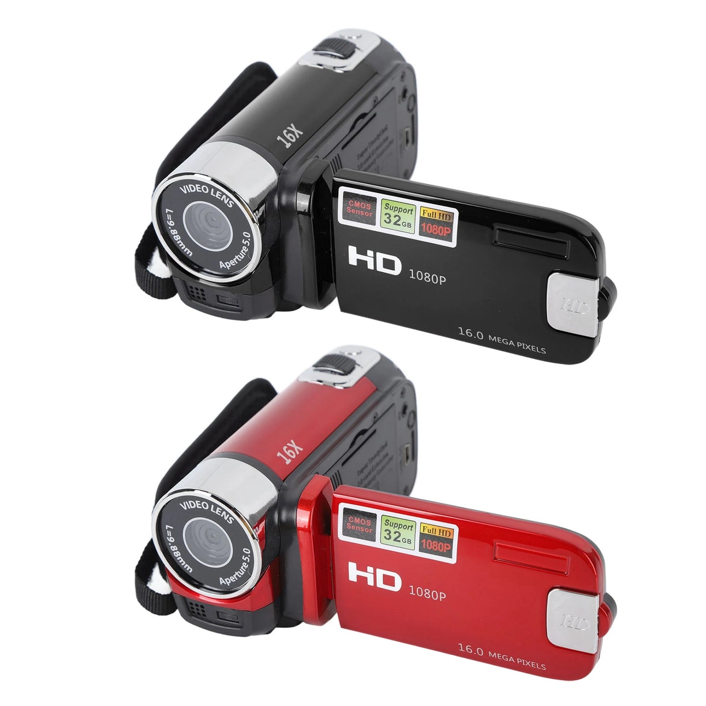 2.7In Camera 4K Camera Vlogging Camera 4K 48MP DV Camera 2.7In TFT Rotatable Screen 16X Digital Zoom Video Camera with USB Cable