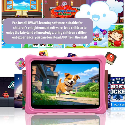 Safe & Educational 10.1" Tablet for Kids: Parental Controls, WiFi & Bluetooth