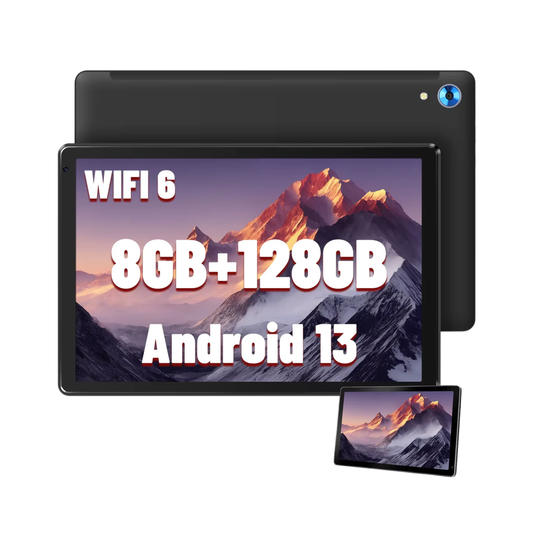 10.1" Android Tablet - Octa-Core, 8GB RAM, 128GB Storage, Android 13