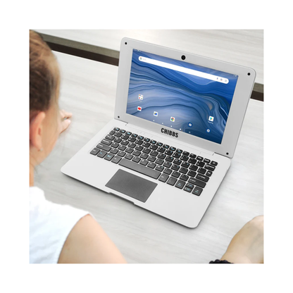 10.1" Kids Laptop – Linux-Android 12 OS, Quad-Core 1.6GHz, 2GB RAM, 64GB Storage, Wi‑Fi + Bluetooth, Parental Controls, Google Play, Bag + Mouse Included