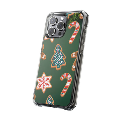 Clear Magnetic Phone Case – Cookie Season – Compatible with iPhone 14–17 Series