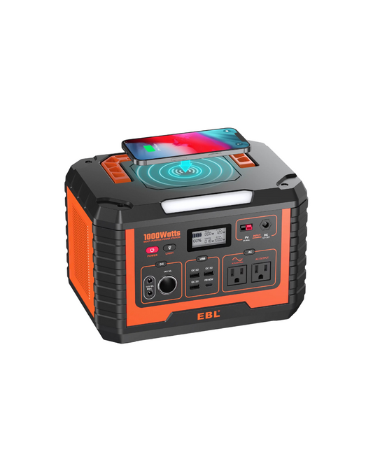 1000W Portable Power Station - Continuous Backup Power Generator