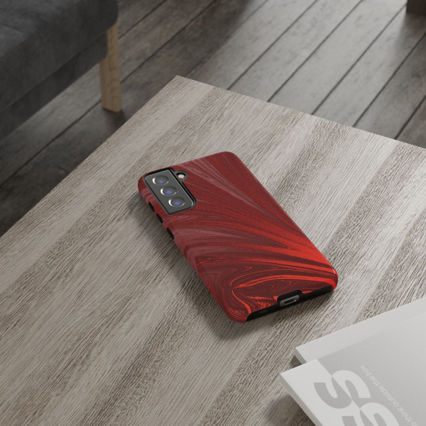 Protective Phone Case – Crimson Current