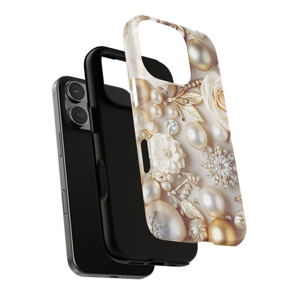 Protective Magnetic Phone Case – Ivory Opulence