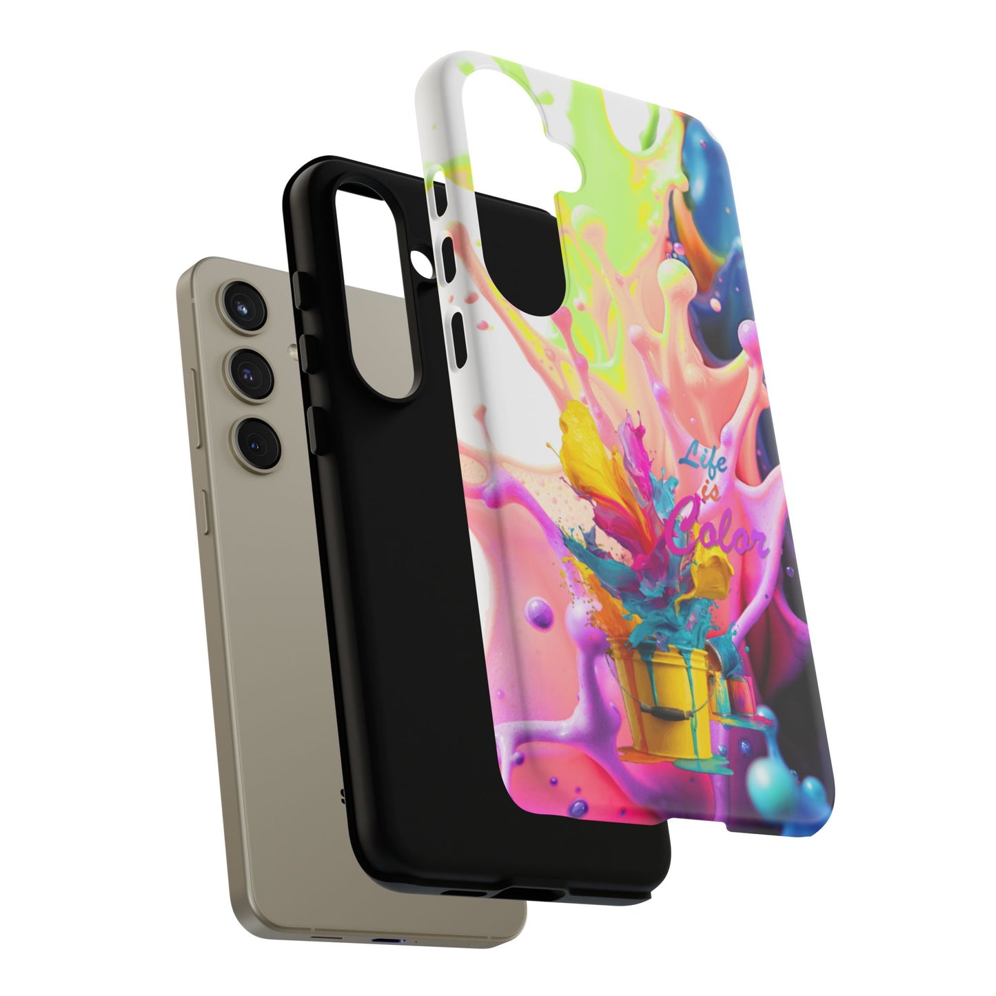 Color Splash Phone Case — “Life in Color” Protective Tough Case