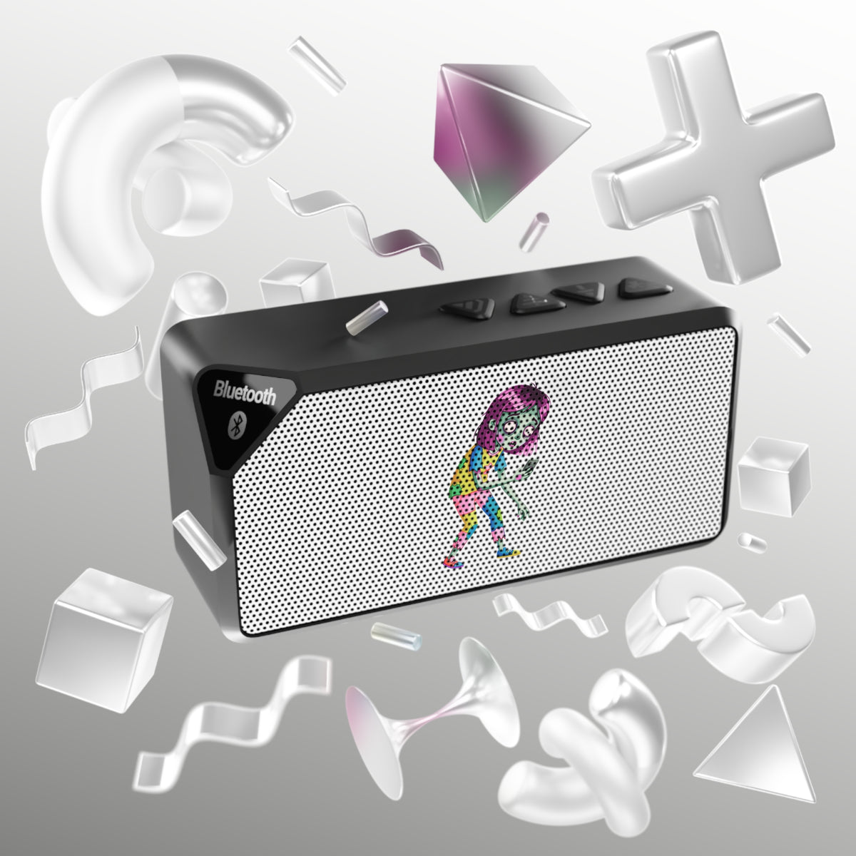 Portable Bluetooth Speaker – Game Over