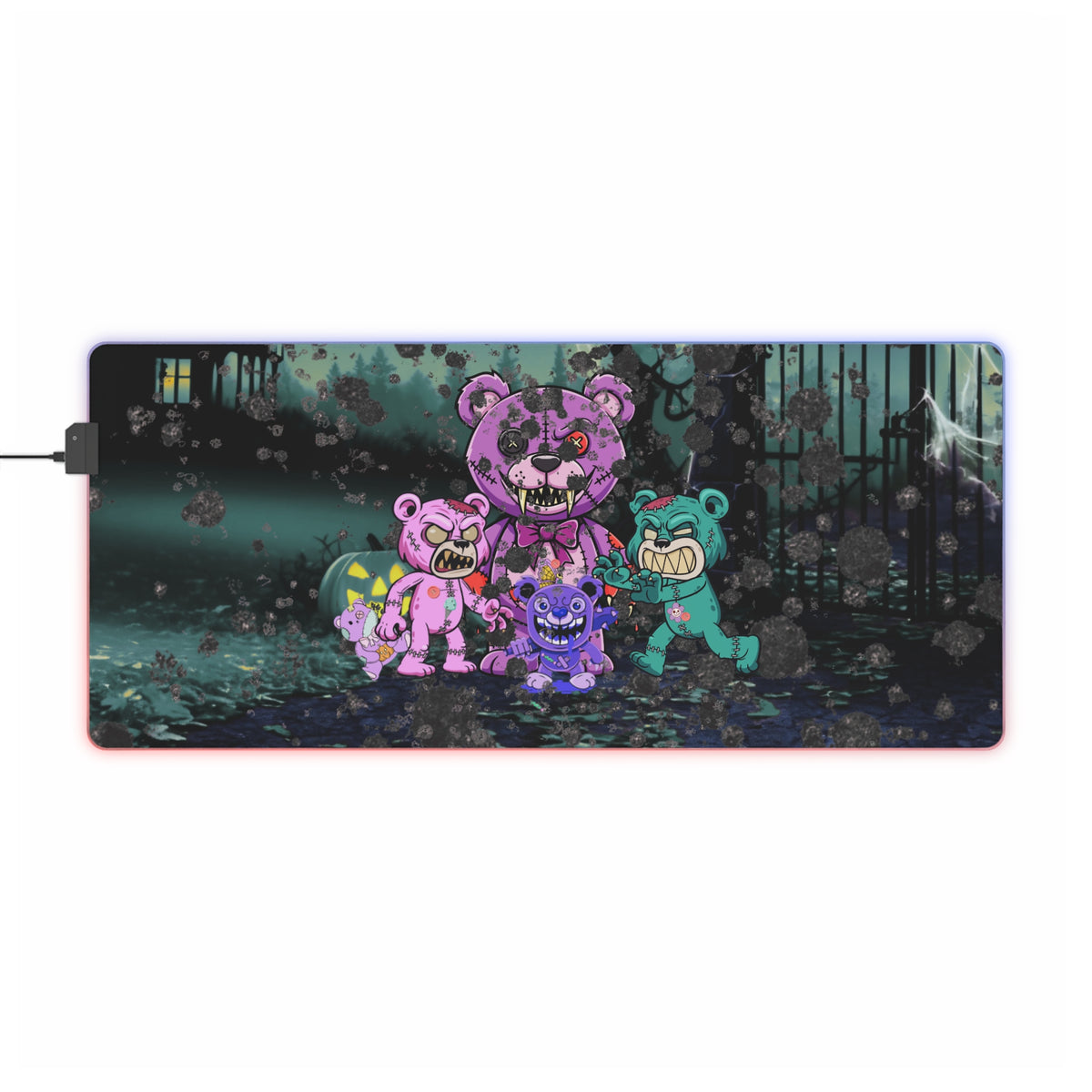 Gaming LED Desk Mat – Scare Bears