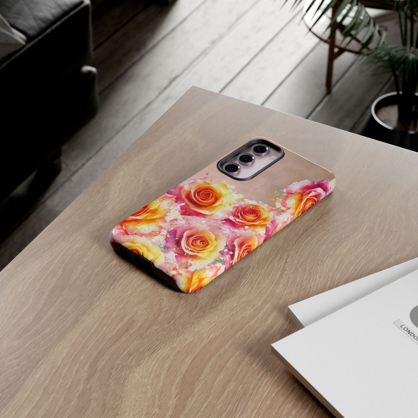 Protective Phone Case – Sunset Roses