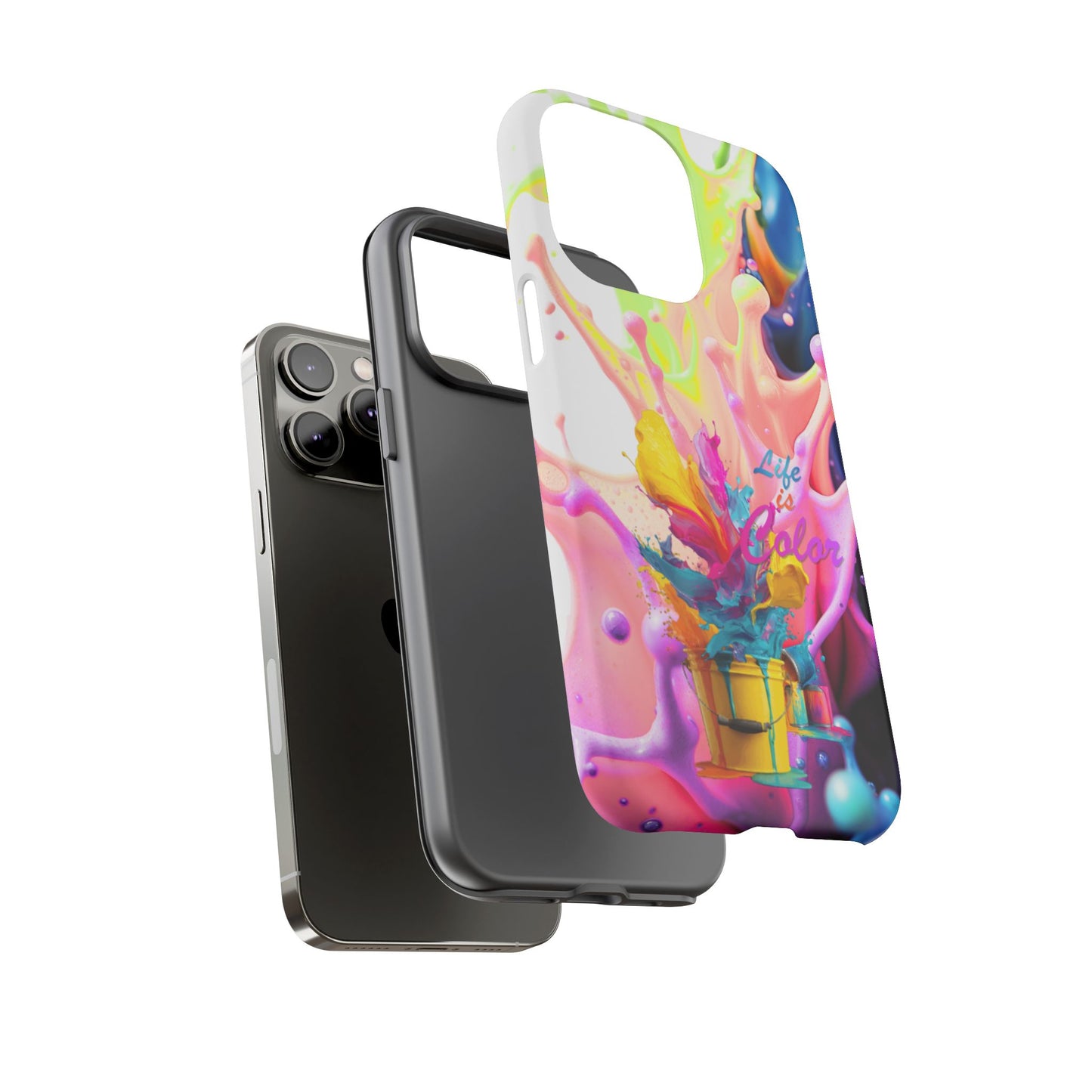 Color Splash Phone Case — “Life in Color” Protective Tough Case