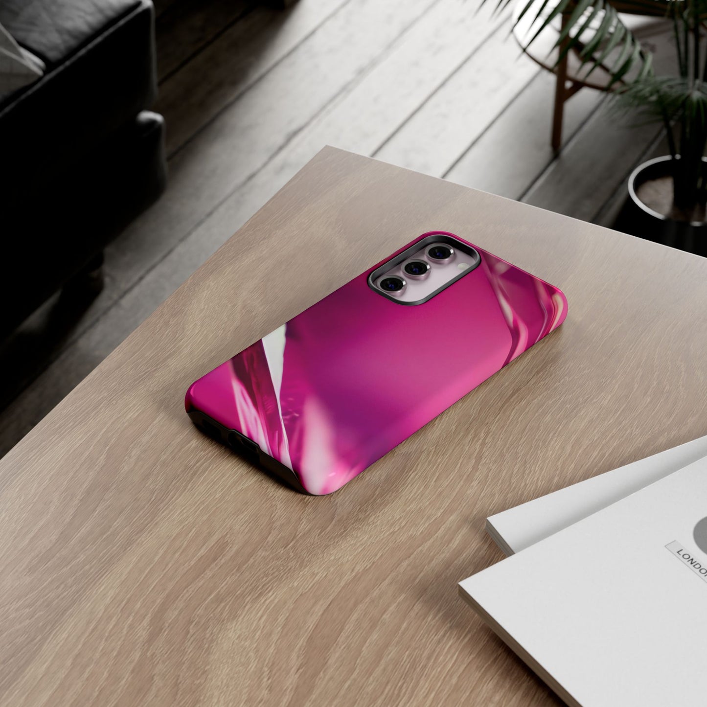Protective Phone Case – Magenta Motion