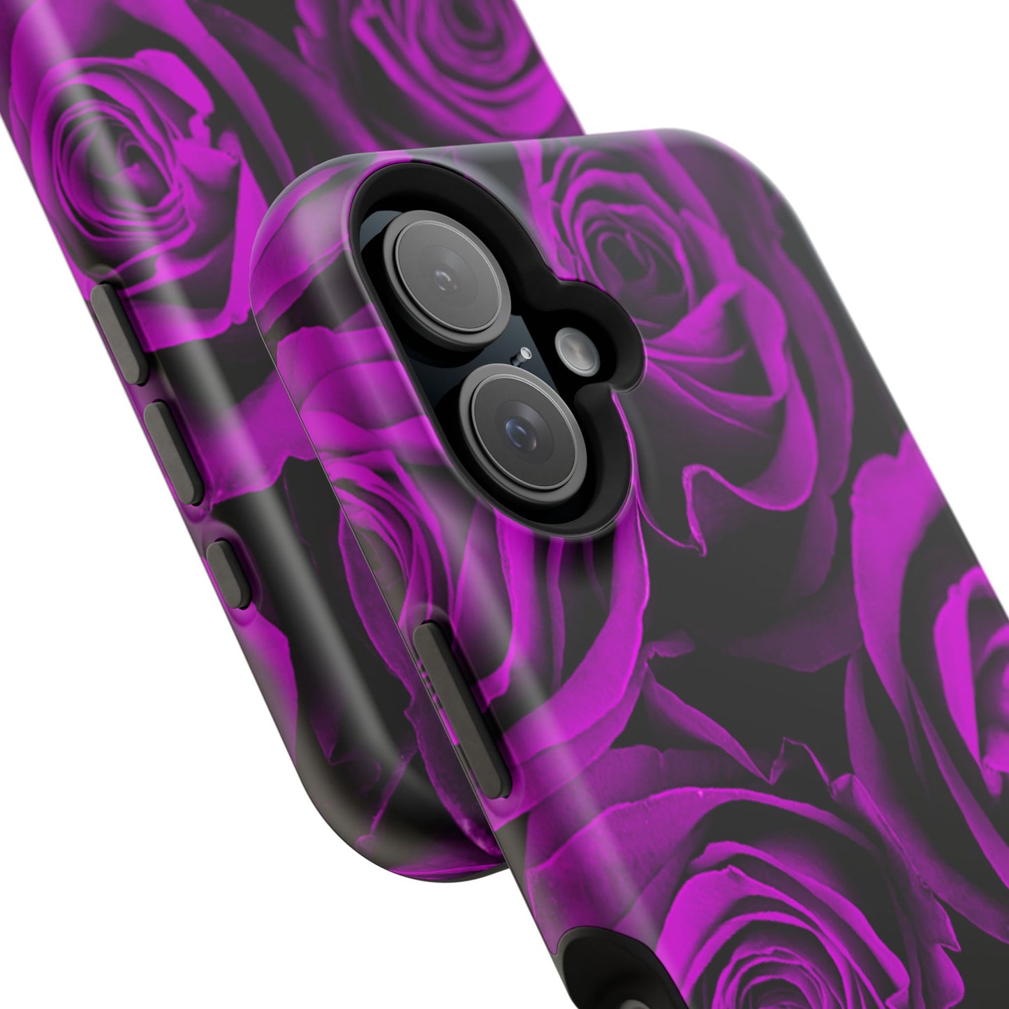 Wireless-Charging Compatible Case – Amethyst Roses