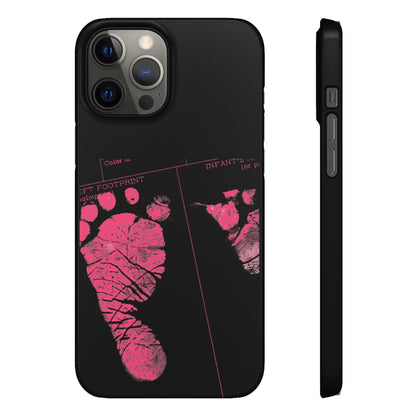 Snap Phone Case – Mom’s Little Pink Footprints
