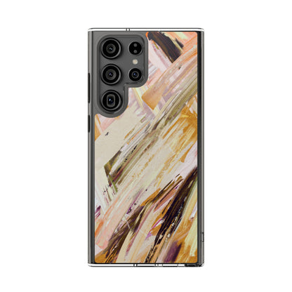 Clear Phone Case – Brush & Bronze