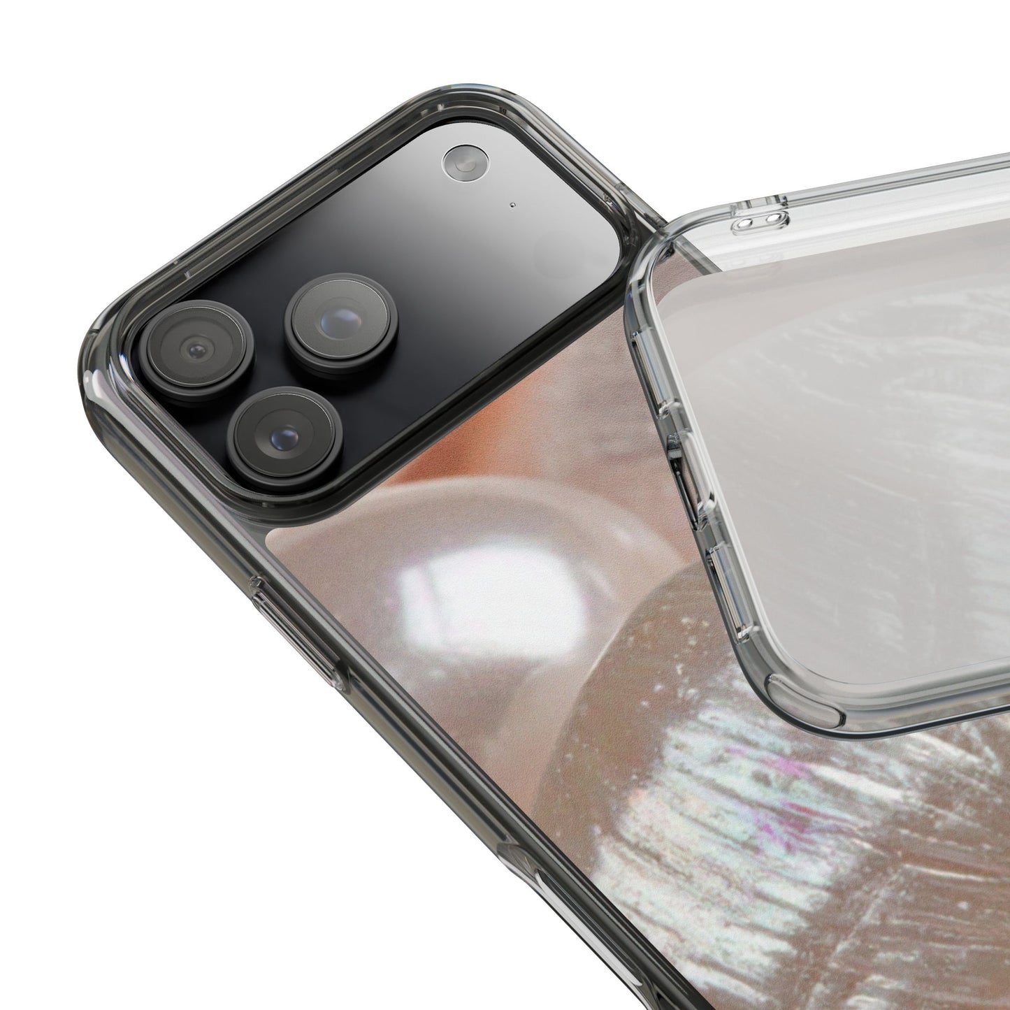 Clear Phone Case – Blush Pearl