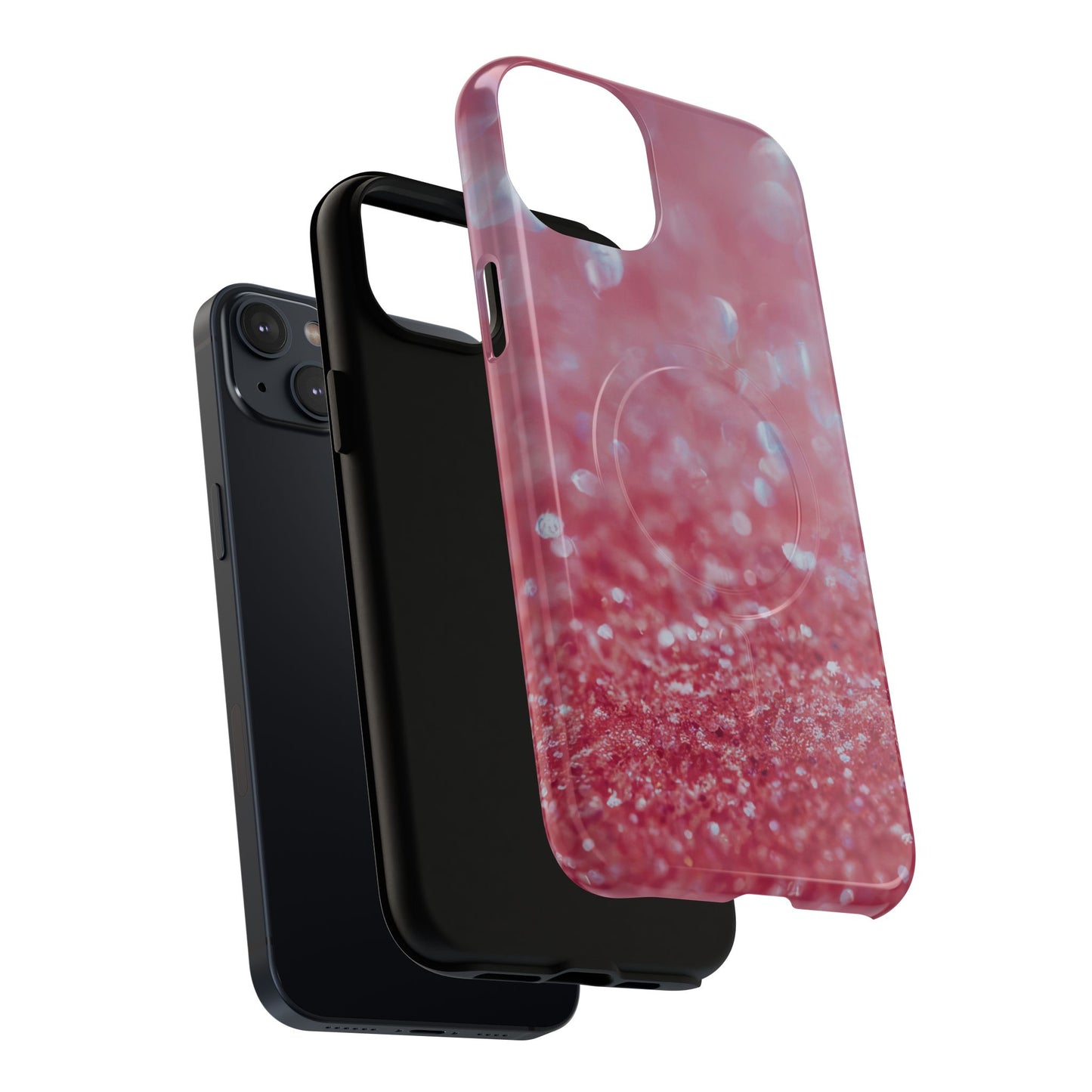 Protective Magnetic Phone Case – Rosé Sparkle