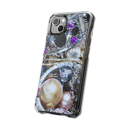 Clear Magnetic Phone Case – Chrome Jewel