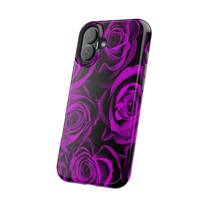 Wireless-Charging Compatible Case – Amethyst Roses